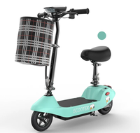 Nouvelle trottinette électrique pliable légère et portable avec pneus pleins et phare LED pour les trajets quotidiens