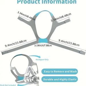 Correas de Repuesto para Mascarillas Capa, Accesorios para Mascarillas CPAP para Arnés de <span class=keywords><strong>Mascarilla</strong></span> <span class=keywords><strong>N20</strong></span>/F20, con Clip Magnético - Product Image 3