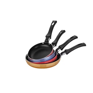 Mini Nonstick Frying <b>Pan</b> Set <b>Round</b> Portable Hand Wash Only 3 Piece Set For Breakfast <b>Egg</b> Cooking - Product Image 2