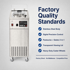 Macchina per Gelato Automatica a Risparmio Energetico EM ODM con Refrigerante Ecologico - Product Image 1