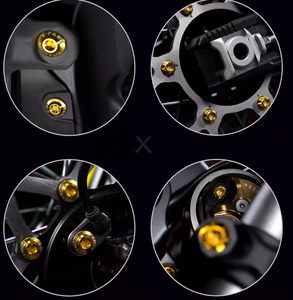 Vis en titane <span class=keywords><strong>Torx</strong></span> pour moto, fixations légères, GR5 TC4, anodisées colorées, Sur Ron ultra Bee - Product Image 2