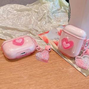 Funda protectora pequeña Fresh Love Cute Glitter 1/2 Generation Cover Nuevo diseño para <span class=keywords><strong>AirPods</strong></span> 3/2/1 para <span class=keywords><strong>AirPods</strong></span> Pro Case - Product Image 6