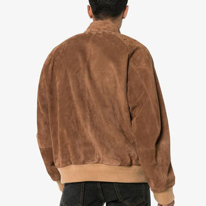 Chaqueta de cuero de vaca para hombre Chaquetas genuinas para hombre Chaqueta de cuero de bombardero A2 real de vaca - Product Image 4