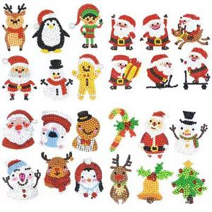 Kit de pegatinas de pintura de diamantes de Gnomo de Navidad para niños y adultos principiantes Santa Claus 5D gema artes y manualidades para niños de 8 a 12 años - Product Image 2