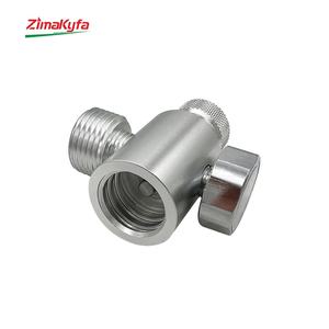 Adaptador de llenado de metal para cilindros de gas CO2 Tr21-4, kit de conexión con manómetro de 3000 PSI para regulador de acuario y elaboración casera - Product Image 4