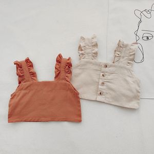 Ensembles de vêtements pour filles, été 2020, chemises courtes, jupe à carreaux unie, tenue décontractée, 2 pièces, robe pour filles de 1 à 6 ans - Product Image 6