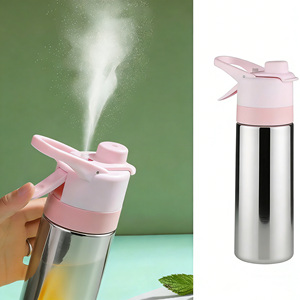 Nouvelle Bouteille d'Eau en Acier Inoxydable 2026 avec Pulvérisateur, Bouteille Isotherme Personnalisée pour le Sport, la Gym et le Camping - Product Image 2