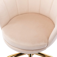 Tabouret de maquillage moderne en bois à bascule OEM/ODM, chaise de coiffeuse de salon avec hauteur réglable pour chambre, bureau à domicile, salon