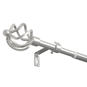 <span class=keywords><strong>Tringle</strong></span> décorative <span class=keywords><strong>Double</strong></span> pour rideau de fenêtre, accessoire de décoration de style Simple, Standard, casiers rondes - Product Image 2