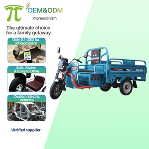 Triciclo Eléctrico de Carga IMP 2026 OEM 48, Ahorro de Energía, Carrocería Abierta, Largo Alcance, Motocicleta Scooter Trike, 4 Pasajeros, Carga Útil de 400 kg+ - Product Image 1