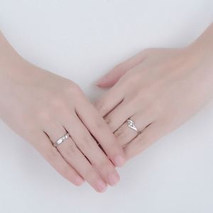 Anillo De Pareja Valentine's Day Gift Women Men Jewelry Adjustable Finger <b>Ring</b> Shiny Zircon Diamond <b>Couple</b> <b>Rings</b> for <b>Couple</b> - Product Image 4