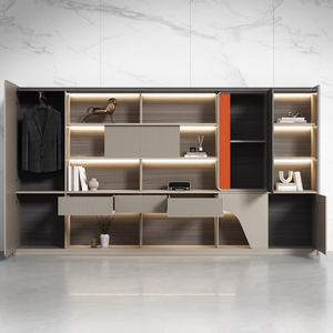 ตู้เก็บเอกสารไม้แบบปรับแต่งได้ตู้เก็บเอกสารพร้อมชั้นวางแบบเปิด - Product Image 3