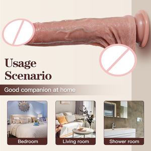 9.45インチのブラウンのリアルな大型ディルド、女性のマスターベーションとオーガズムのためのセックストイ、男性用セクシーな大人のおもちゃ - Product Image 4