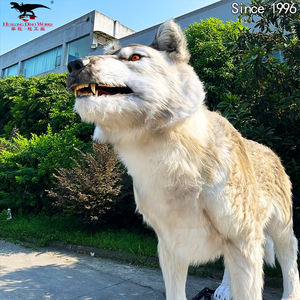 놀이 공원 동물원 쇼핑몰 장식에 대한 CE 표시와 시뮬레이션 동물 모델 실물 크기 Animatronic Aenocyon Dirus - Product Image 5