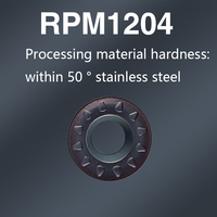 Plaquettes de fraisage indexables en carbure de tungstène JIMMY RPMW1003 avec revêtement DLC pour tours CNC, applications acier dureté HRC50
