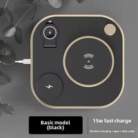 Fabricant trois-en-un chargeur sans fil lampe de bureau 15W puissance de sortie pour Apple Huawei téléphones mobiles et montres en gros