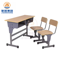 Bureau et chaise scolaires modernes en métal, réglables en hauteur, OEM et ODM