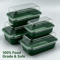 Boîtes à gâteaux transparentes en gros pour boulangerie, emballages alimentaires jetables en plastique PET pour pains et desserts avec couvercle