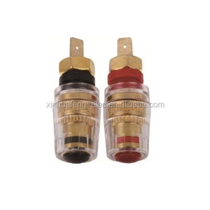 Terminal de altavoz de soldadura, poste de encuadernación de tornillo, conector tipo banana de 4mm, Terminal de amplificador de altavoz - Product Image 1