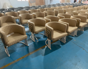 <b>Nail</b> Chair Gold Stainless Steel Frame Salon Customer Chair for Salon Manicure Chair - Product Image 6