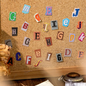2 Fogli/Confezione Adesivi Decorativi Serie Lettere Retrò Tema Inglese per Decorazioni DIY Planner - Product Image 2
