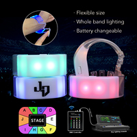 Bracelets LED télécommandés DMX personnalisés – Échantillon de bracelet lumineux pour événements et fêtes