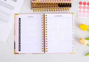 Agenda mensuel A5 personnalisé avec logo imprimé, carnet de notes relié, agenda d'événements et carnet à spirales - Product Image 5