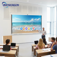 Tableau interactif intelligent INGSCREEN alimenté par l'IA, RK3588 Android 15 4K UHD, pour la vidéoconférence