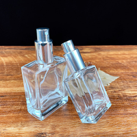 Flacons compte-gouttes en verre rectangulaires noirs 15ml 30ml 100ml pour huiles essentielles et parfums, imprimés sur carton