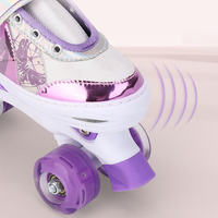Patins à roulettes professionnels pour enfants avec roulements ABEC-7, design respirant et ajustement réglable