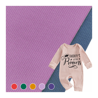 Günstiger Strickstoff aus Modal mit Rippenmuster zum Verkauf, Chinesischer Lieferant für Dehnbares Modal-Rippenmaterial für Kinderkleidung
