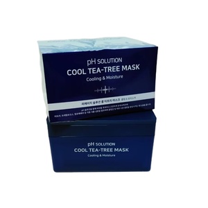 Korean skin care PH Solution Korean Facial <b>Face</b> Sheet Mask Cool Tea <b>Tree</b> Oil Infused Calming Soothing Hydrating Brightening - Product Image 1