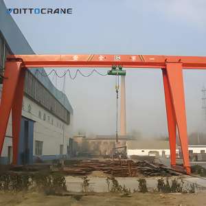 Grúa Pórtico MH de 10 Toneladas Montada sobre Riel, Grúa Pórtico Eléctrica de Viga Única con Capacidad de 20 Toneladas - Product Image 5