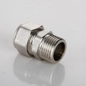 Conector de Plomería de Codo de Diámetro Igual con Rosca Interna y Externa de 1/2 Pulgada, Electrochapado en Cobre - Product Image 1