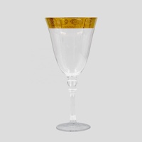 Verre à vin en cristal avec bord doré, toutes tailles, en vrac, verre à vin personnalisé plaqué or pour mariage