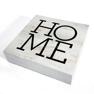 Wood Crafts Home Rustic Family Wooden Boxes Ornaments and Wall Signs Living Room Desk Ornaments