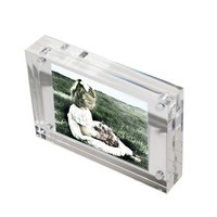 Cadre photo en acrylique cristallin avec éclairage LED, cadre photo rétroéclairé, cadre pour affiche