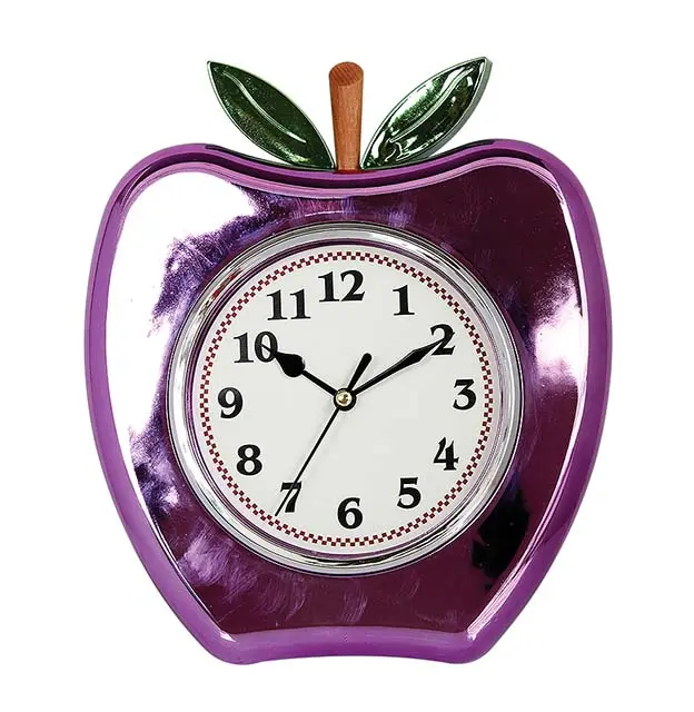 Creatieve stijl apple fruit vorm klok enkel gezicht wandklok de meest populaire item in tik tok amazon