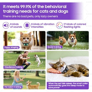 JTPAWS Nuevo <span class=keywords><strong>Collar</strong></span> Luminoso para Perros y Gatos, Dispositivo de Control de Ladridos, Antiladridos, Control Remoto, Ultrasónico, con Descarga Eléctrica, LED - Product Image 3