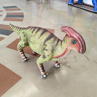Unitree Go2 KI-gesteuerter Parasaurolophus Roboterhund mit Silikonhaut, Fernbedienung/Sprachsteuerung/App-Steuerung, interaktiv für Einkaufszentren und den Außenbereich