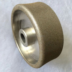 La rueda de metal de diamante electrochapado 12A2 para la molienda de acero de molde utiliza tecnología de Unión vitrificada - Product Image 2