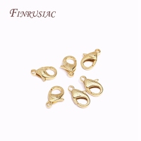 À la mode 7 Styles 18K Plaqué Or Homard Fermoir Crochets Connecteur Faire DIY Collier Bracelet Chaîne Bijoux Matériaux En Gros