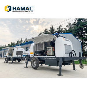 Pompe à béton mobile diesel haute efficacité, économique, 30 m/h, moteur Weichai, conception de remorque - Product Image 2