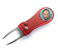 Prix d'usine OEM Metal Golf Divot Tool Ball Maker avec logo personnalisé