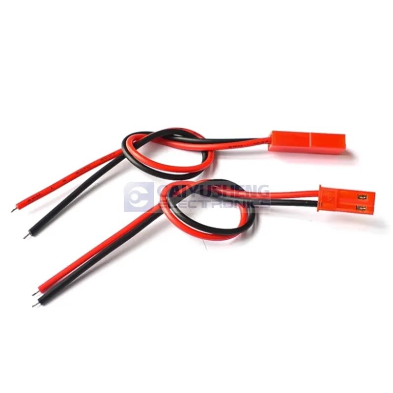 JST-2P red LED lighting male and female air-to-air terminal block connection cable 15CM