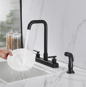 Vòi Nước Nhà Bếp với kéo xuống phun Matte thác nước màu đen RV Bồn Rửa Nhà Bếp vòi nước với phun - Product Image 4