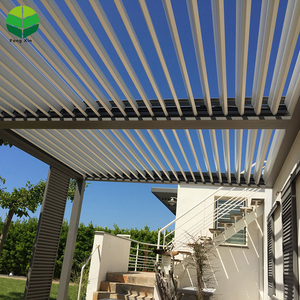 Venta al por mayor Plat techo japonés sombra del techo de <span class=keywords><strong>aluminio</strong></span> al aire libre de costo de persianas <span class=keywords><strong>Pergola</strong></span> - Product Image 5