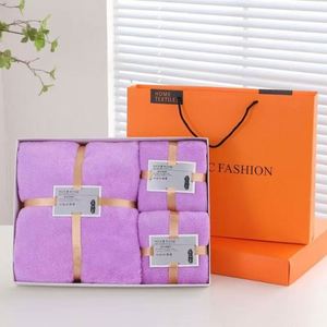 Ensemble de serviettes de bain en polaire corail à séchage rapide, tricotées, couleur unie, coffret cadeau, super douces, trois pièces, pour usage domestique, adulte, prêtes à l'emploi - Nouveauté 2025, Vente Flash - Product Image 6
