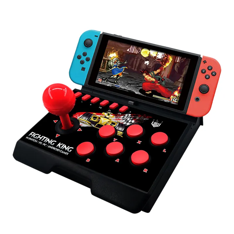 New Arcade Joystick 4 in 1 Wired Directly Connected Gamepad for PC/P3/N-Switch/Android TV Games