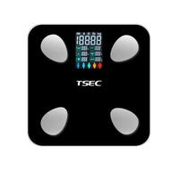 Báscula de Baño Inteligente con Sensor Solar para Análisis de IMC de 180 Kg, Báscula Corporal Sensible y Moderna con Aplicación Gratuita en Google Play y Apple Store